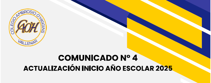 Comunicado 4 - Actualización Inicio año escolar 2025